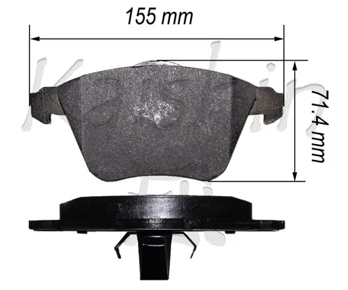 KAISHIN fékbetétkészlet, tárcsafék - FK3153 - TothCarparts