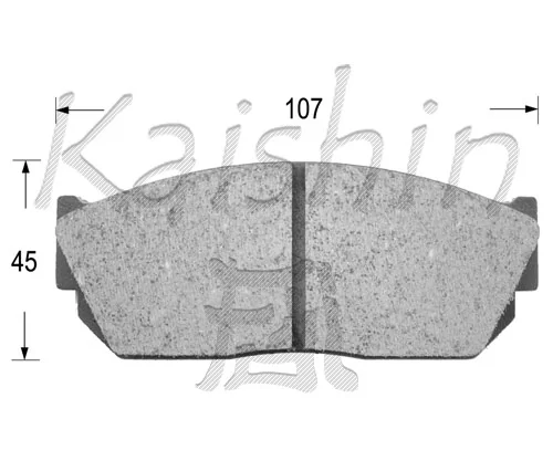 KAISHIN fékbetétkészlet, tárcsafék - FK5013 - TothCarparts