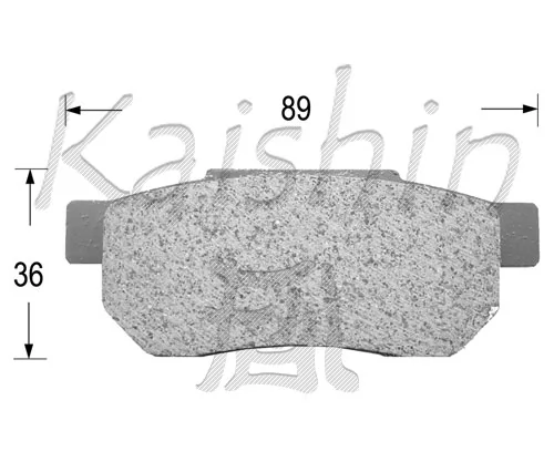 KAISHIN fékbetétkészlet, tárcsafék - FK5018 - TothCarparts