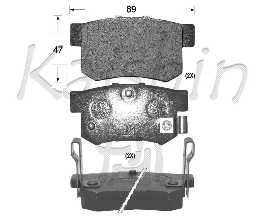 KAISHIN fékbetétkészlet, tárcsafék - FK5056 - TothCarparts