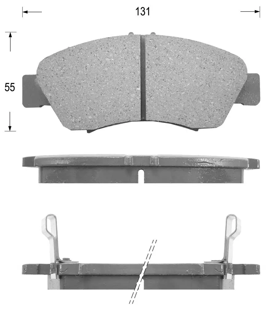 KAISHIN fékbetétkészlet, tárcsafék - FK5073 - TothCarparts