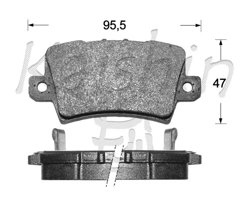 KAISHIN fékbetétkészlet, tárcsafék - FK5150 - TothCarparts