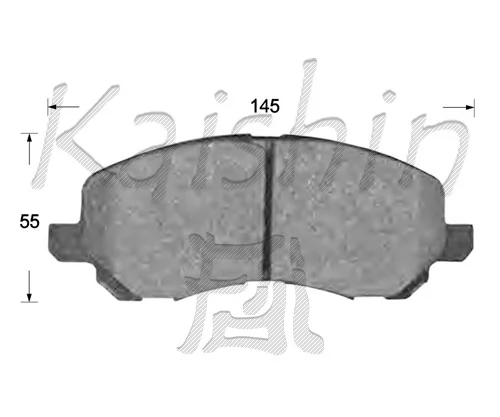KAISHIN fékbetétkészlet, tárcsafék - FK6108 - TothCarparts