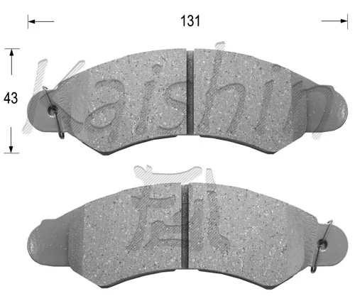 KAISHIN fékbetétkészlet, tárcsafék - FK7049 - TothCarparts