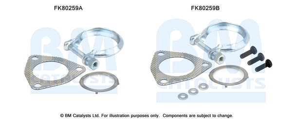 BM CATALYSTS szerelőkészlet, katalizátor - FK80259 - TothCarparts