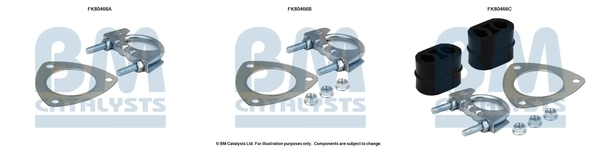 BM CATALYSTS szerelőkészlet, katalizátor - FK80466 - TothCarparts