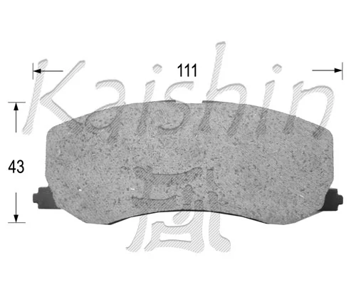 KAISHIN fékbetétkészlet, tárcsafék - FK9015 - TothCarparts