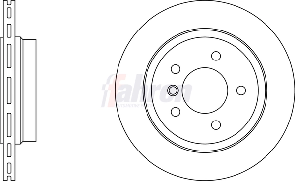 Fahren féktárcsa - FBD6074 - TothCarparts