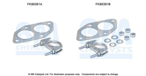 BM CATALYSTS szerelőkészlet, katalizátor - FK90391 - TothCarparts