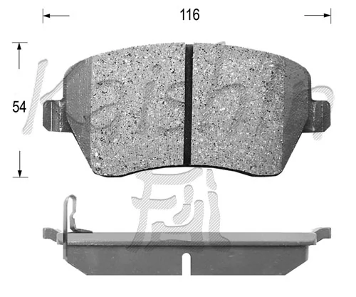 KAISHIN fékbetétkészlet, tárcsafék - FK9050 - TothCarparts