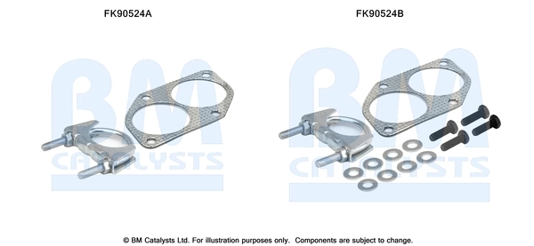 BM CATALYSTS szerelőkészlet, katalizátor - FK90524 - TothCarparts