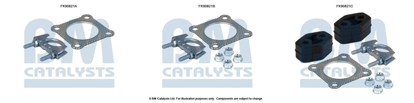 BM CATALYSTS szerelőkészlet, katalizátor - FK90821 - TothCarparts