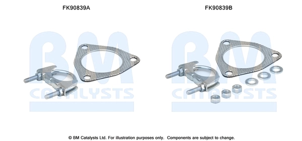 BM CATALYSTS szerelőkészlet, katalizátor - FK90839 - TothCarparts