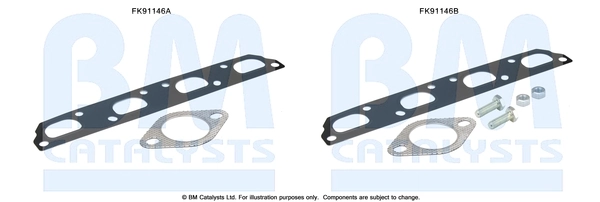 BM CATALYSTS szerelőkészlet, katalizátor - FK91146 - TothCarparts