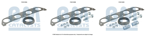BM CATALYSTS szerelőkészlet, katalizátor - FK91339 - TothCarparts