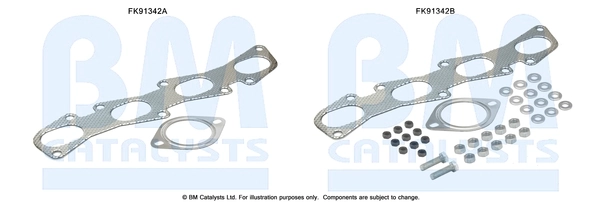 BM CATALYSTS szerelőkészlet, katalizátor - FK91342 - TothCarparts
