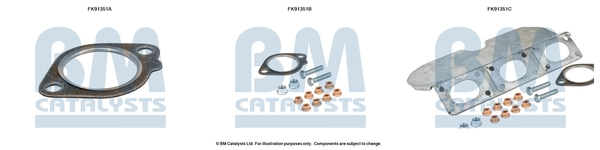 BM CATALYSTS szerelőkészlet, katalizátor - FK91351 - TothCarparts