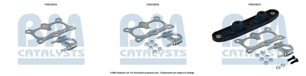BM CATALYSTS szerelőkészlet, katalizátor - FK91391 - TothCarparts