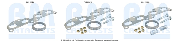 BM CATALYSTS szerelőkészlet, katalizátor - FK91392 - TothCarparts
