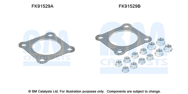 BM CATALYSTS szerelőkészlet, katalizátor - FK91529 - TothCarparts
