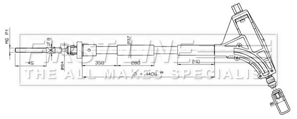 FIRST LINE huzal, rögzítőfék - FKB2633 - TothCarparts