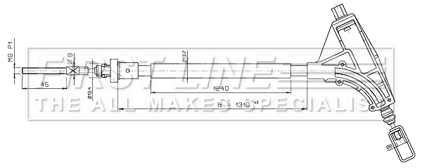 FIRST LINE huzal, rögzítőfék - FKB2635 - TothCarparts