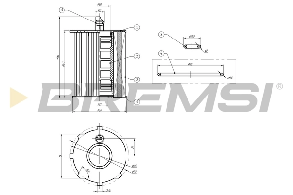 BREMSI olajszűrő - FL0022 - TothCarparts