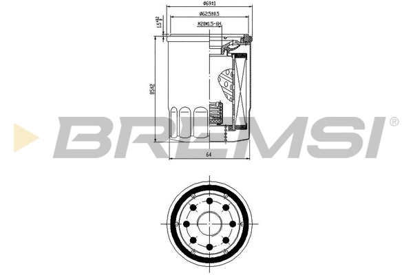 BREMSI olajszűrő - FL0025 - TothCarparts