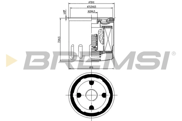 BREMSI olajszűrő - FL0031 - TothCarparts