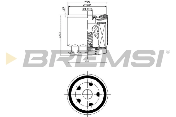 BREMSI olajszűrő - FL0033 - TothCarparts