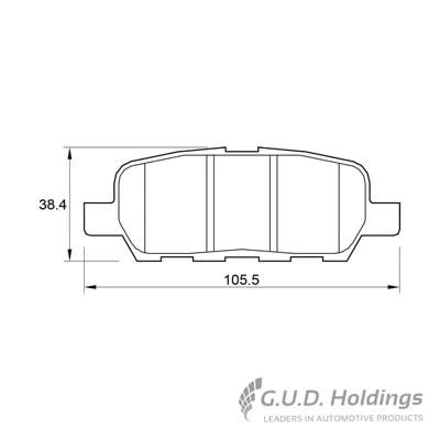 Safeline fékbetétkészlet, tárcsafék - D3420 - TothCarparts