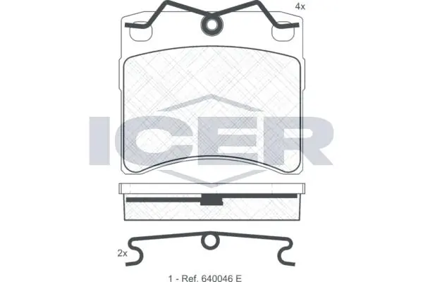 ANDEL fékbetétkészlet, tárcsafék - 140895 - TothCarparts