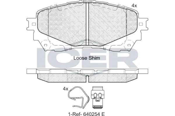 ANDEL fékbetétkészlet, tárcsafék - 182126 - TothCarparts