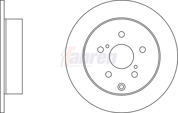 Fahren féktárcsa - FBD6509 - TothCarparts