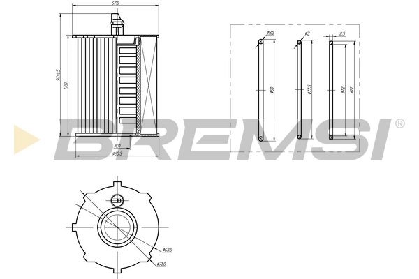 BREMSI olajszűrő - FL0135 - TothCarparts