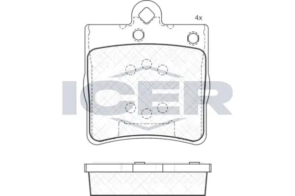 ANDEL fékbetétkészlet, tárcsafék - 181311 - TothCarparts
