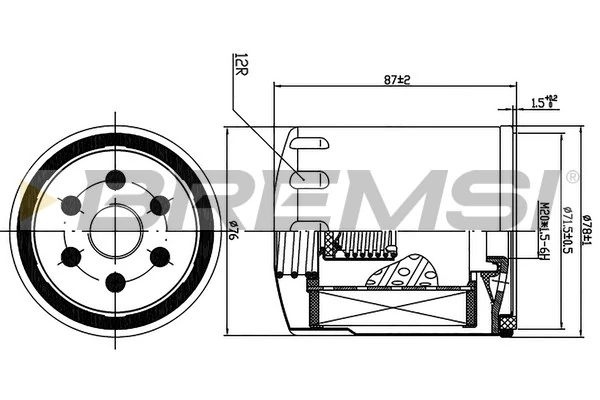 BREMSI olajszűrő - FL1302 - TothCarparts