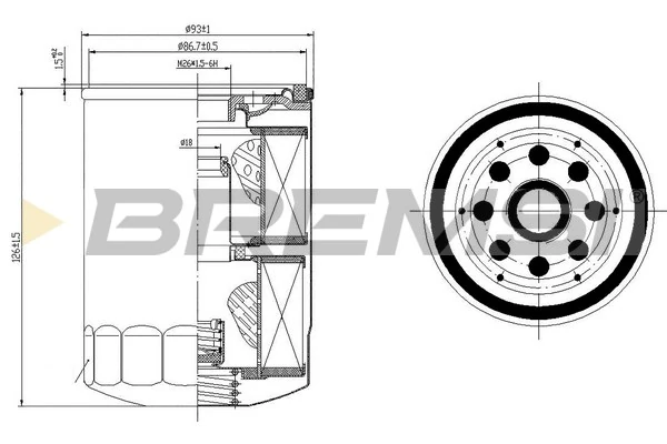 BREMSI olajszűrő - FL1422 - TothCarparts