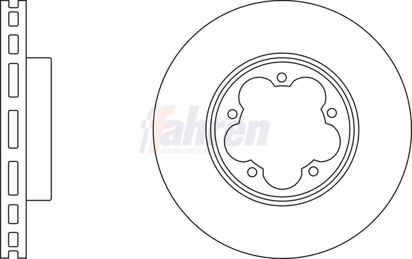 Fahren féktárcsa - FBD6307 - TothCarparts