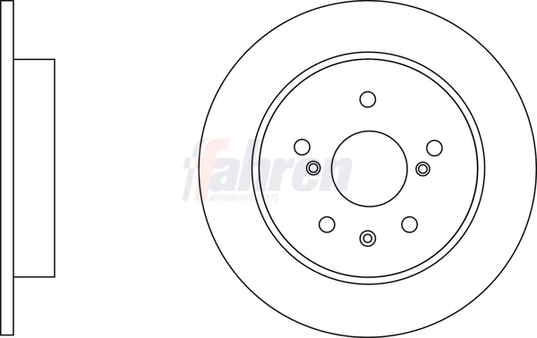 Fahren féktárcsa - FBD6725 - TothCarparts