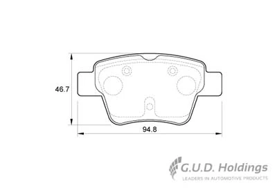Safeline fékbetétkészlet, tárcsafék - D3734 - TothCarparts