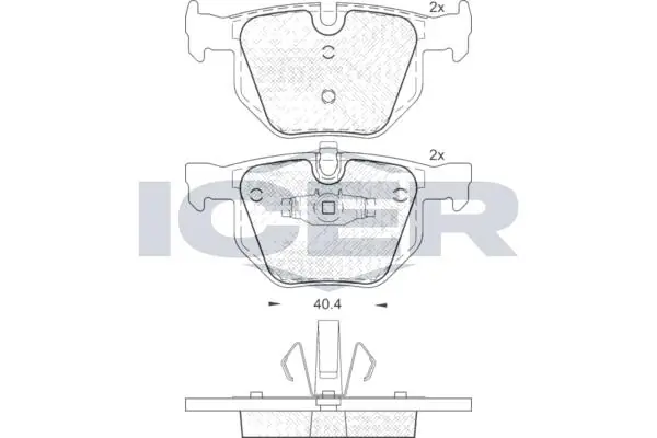ANDEL fékbetétkészlet, tárcsafék - 181739 - TothCarparts