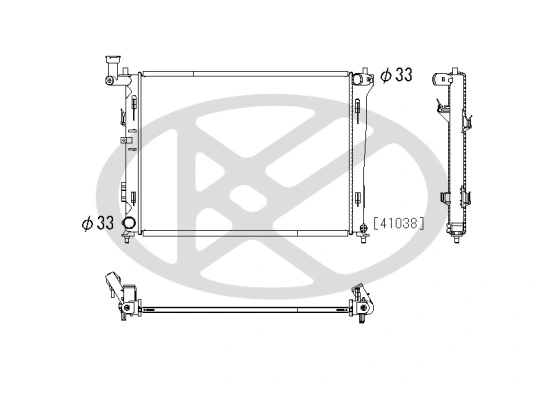 KOYORAD hűtő, motorhűtés - PL812454 - TothCarparts