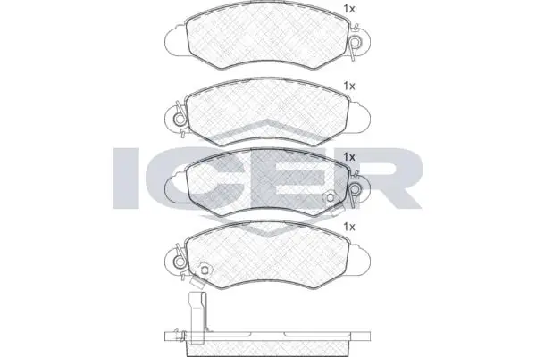 ANDEL fékbetétkészlet, tárcsafék - 181293 - TothCarparts