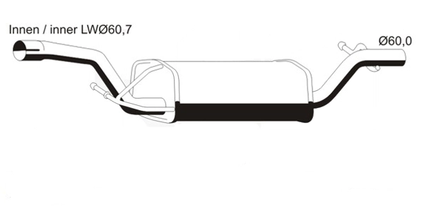 VEGAZ GmbH középső hangtompító - FS-576ERNS - TothCarparts