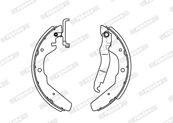 FERODO fékpofakészlet - FSB174 - TothCarparts