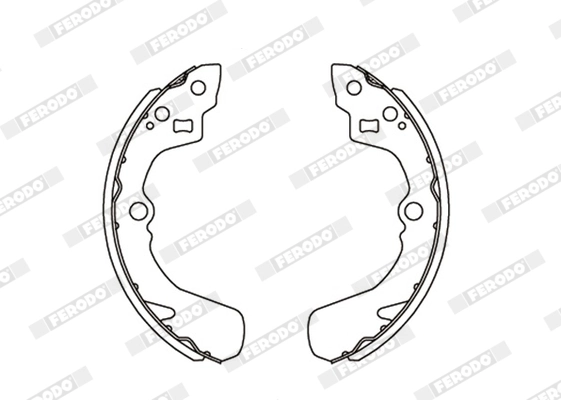 FERODO fékpofakészlet - FSB341 - TothCarparts