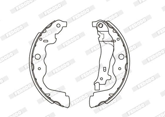 FERODO fékpofakészlet - FSB4031 - TothCarparts