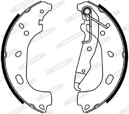 FERODO fékpofakészlet - FSB4055 - TothCarparts