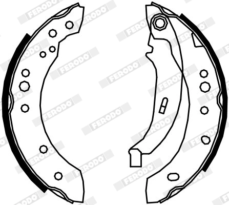 FERODO fékpofakészlet - FSB4109 - TothCarparts